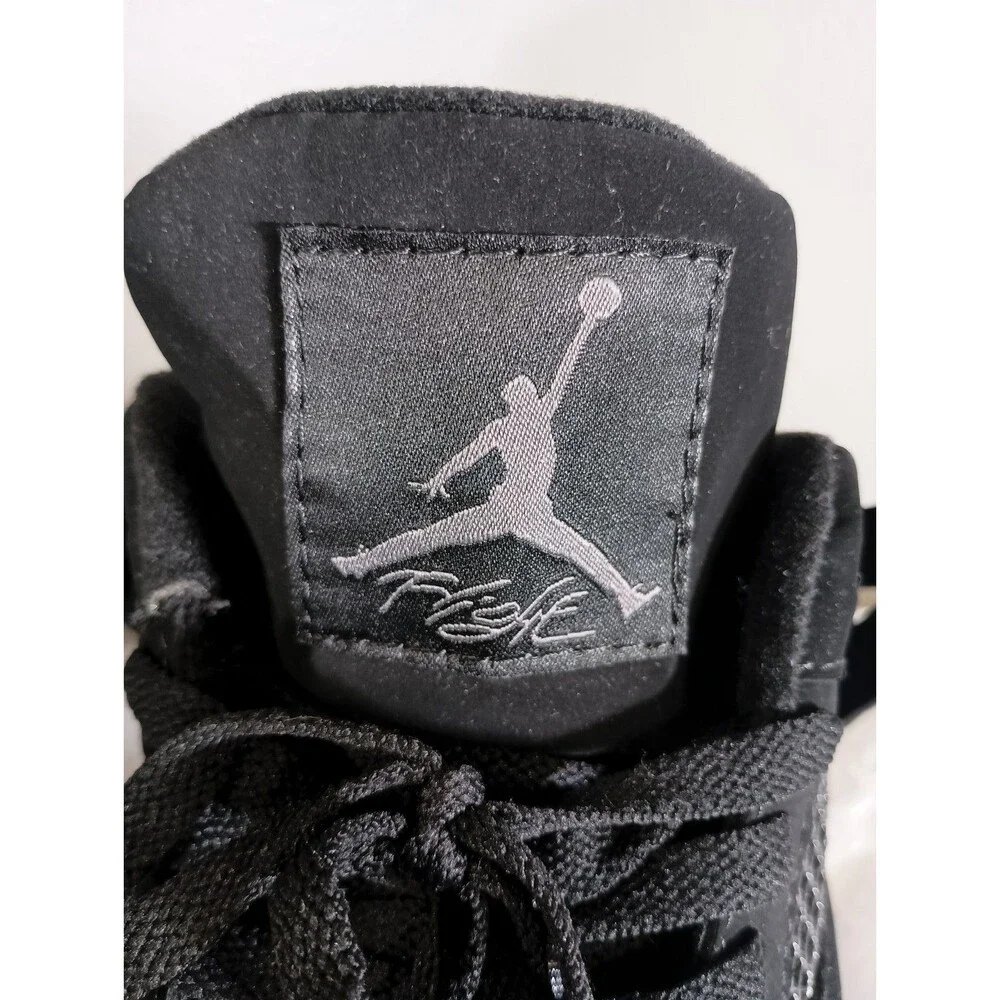 Nike Air Jordan 4 Black Cat Triple Black Mens Sneakers Shoes C1110-010 Size 11